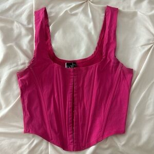 Pink Corset Tank